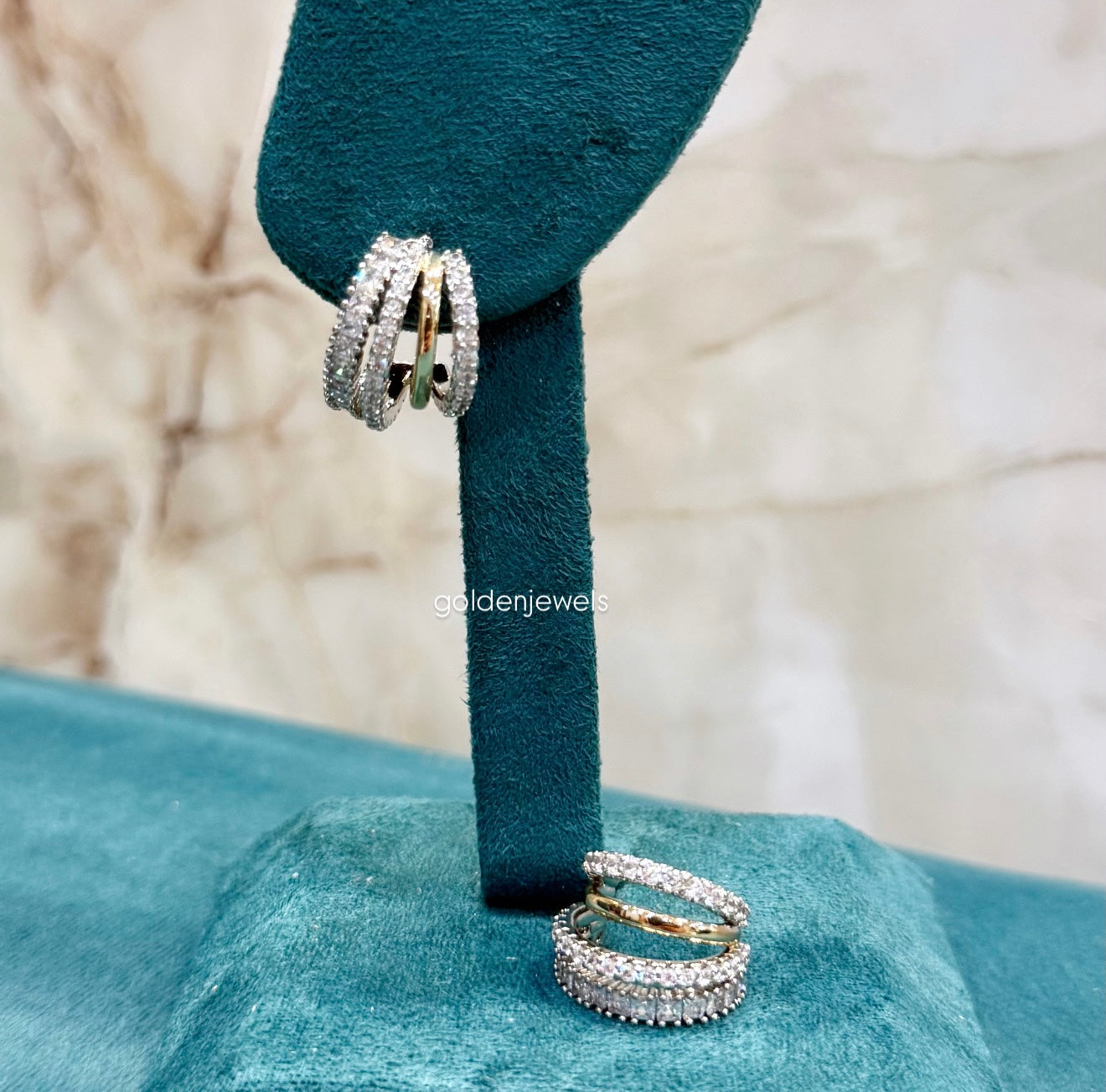 Orecchini Sworovski bicolor - Golden Jewels