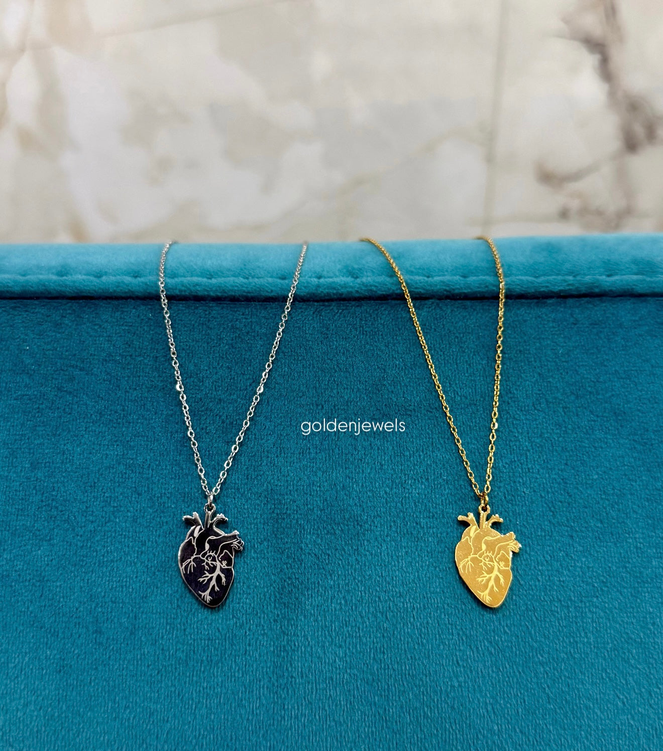 Collana Cuore anatomico - Golden Jewels