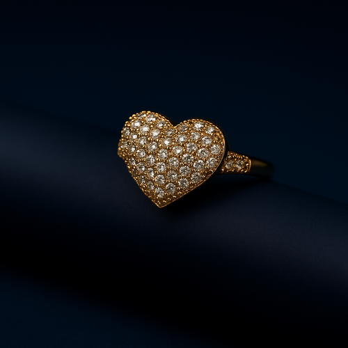 Coeur Lumière, Anello Pavé Cuore